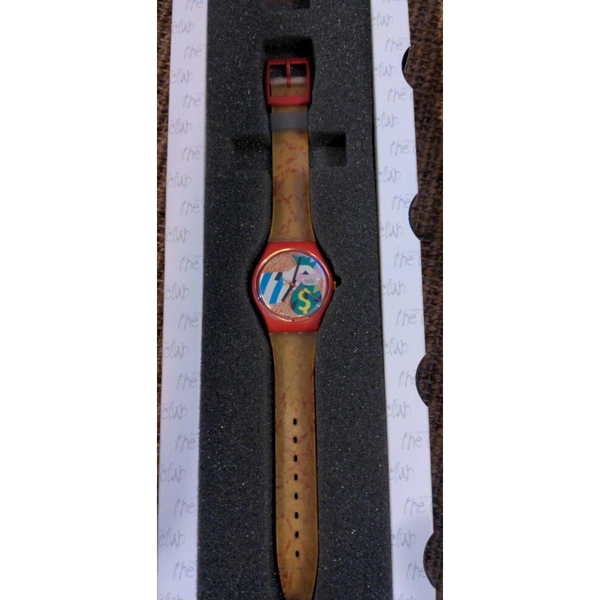 Swatch Watch Collage Dore Very Rare Collectable Mint GR116