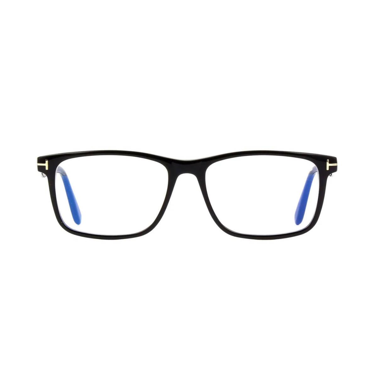 Tom Ford FT 5752-B Blue Block Shiny Black/blue Filter 001 Eyeglasses