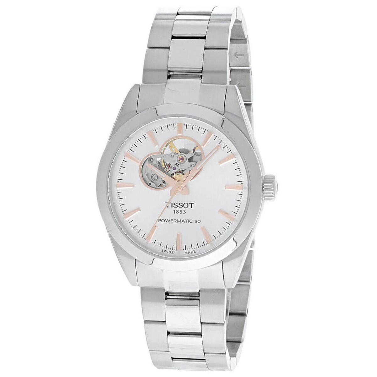 Tissot Gentleman Open Heart Silver Dial Men`s Watch T127.407.11.031.01