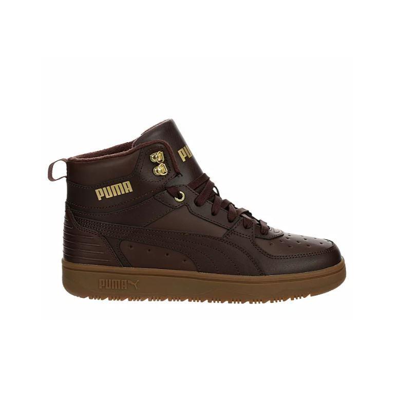 Puma Rebound Rugged Softfoam+ Men`s Warm Fleece Lined Sneaker Boot Shoes Brown