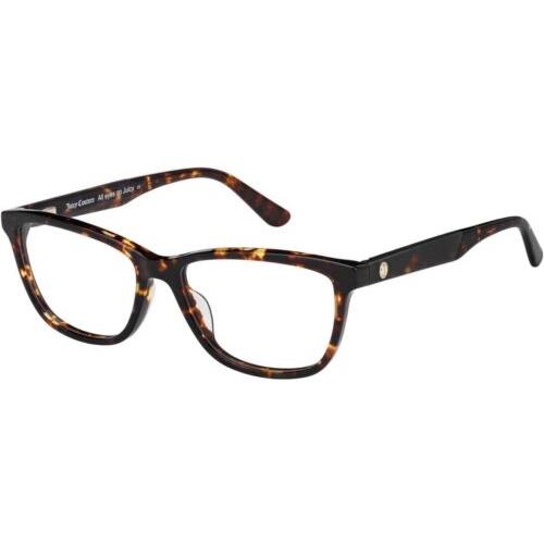 Women Frame Eyeglasses Juicy Couture 187 0086 Dark Havana