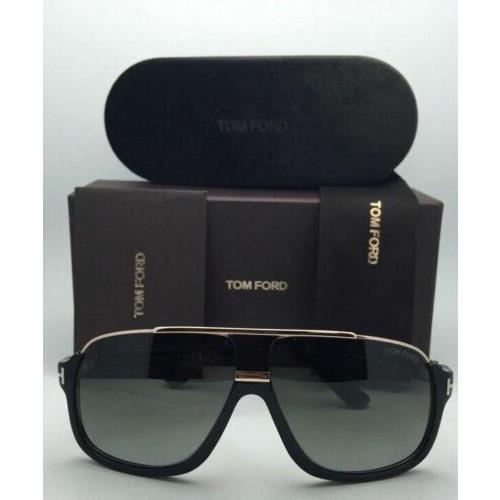 Tom Sunglasses Eliott TF 335 01P 60-10 Black Gold Frames Fade - Tom Ford sunglasses 664689602889 | Brands