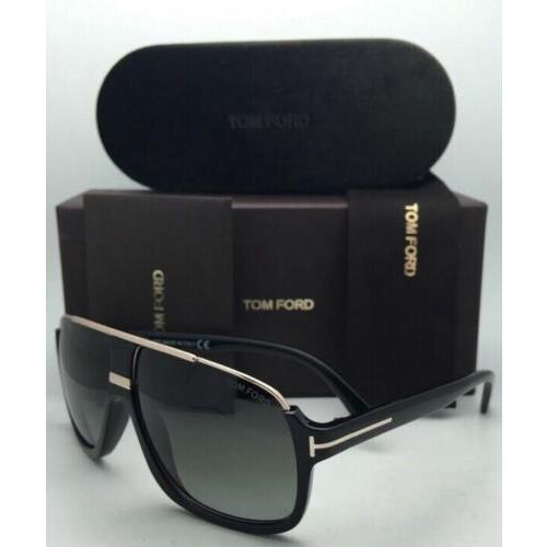 Pas på Bar telex Tom Ford Sunglasses Eliott TF 335 01P 60-10 Black Gold Frames W/green Fade  - Tom Ford sunglasses - | Fash Brands