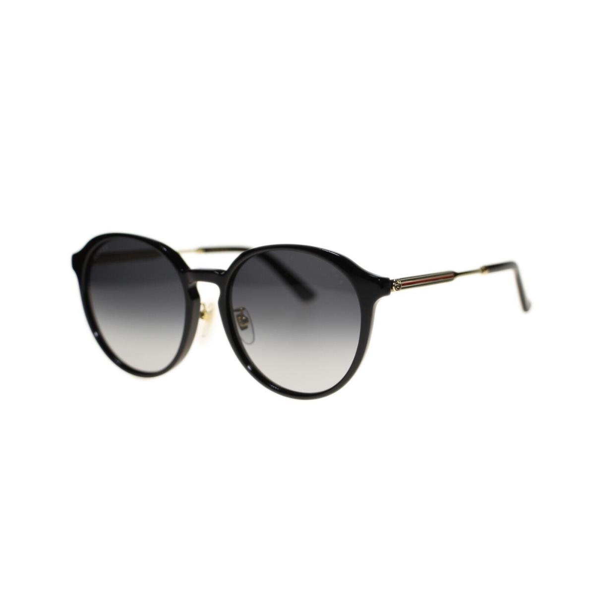 Gucci Sunglasses GG0205SK 002 Black/grey Gradient Lens Round 57mm