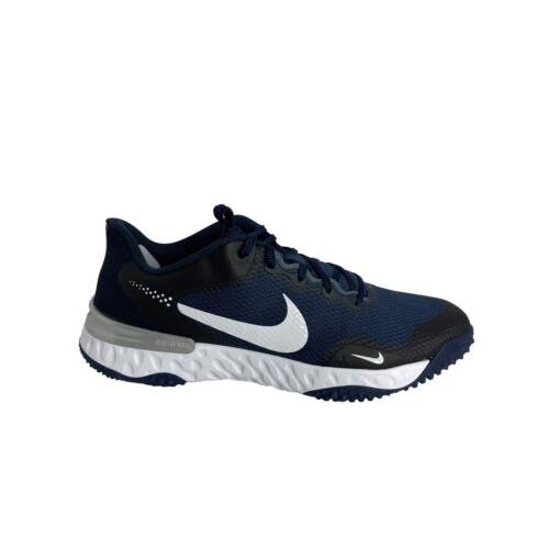Nike Alpha Huarache Elite 3 Turf Navy White CK0748-400 Men`s Size 13 Shoes - Blue