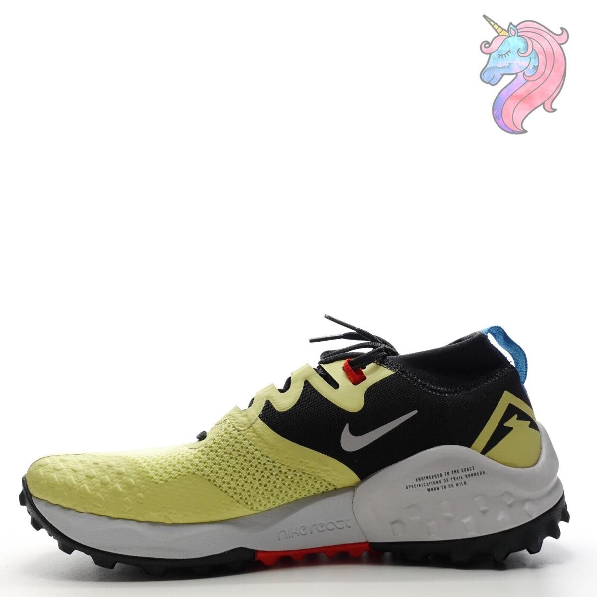 Nike Wildhorse 7 Limelight Yellow Trail Running Shoe CZ1864-300 Womens Size 10.5