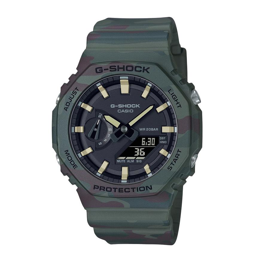 Casio G-shock GAE2100WE-3A Men`s Ltd `wild Explorer` Casi-oak Camo Watch + Strap