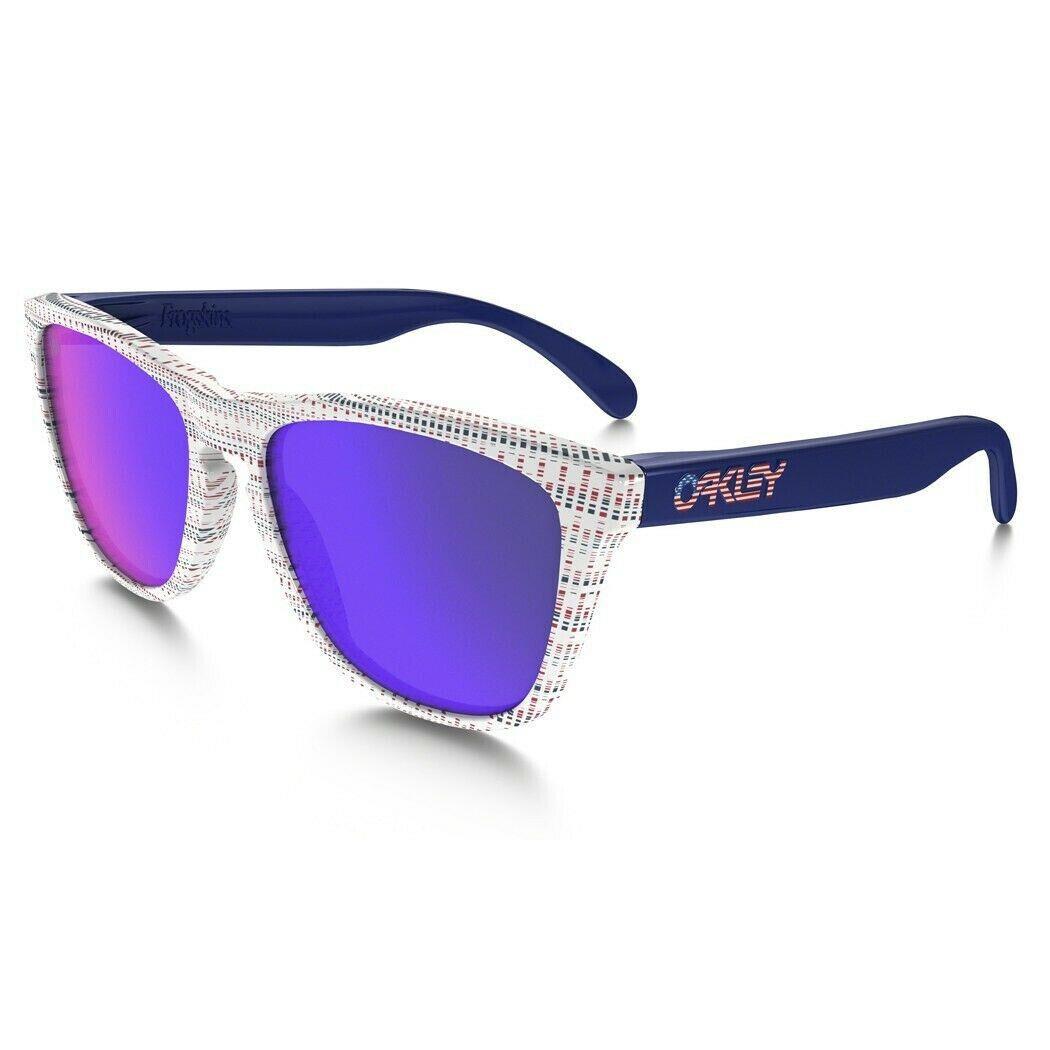 Oakley Sunglasses Frogskins Team Usa White W/+red Iridium OO9013-85 - Frame: White, Lens: Red