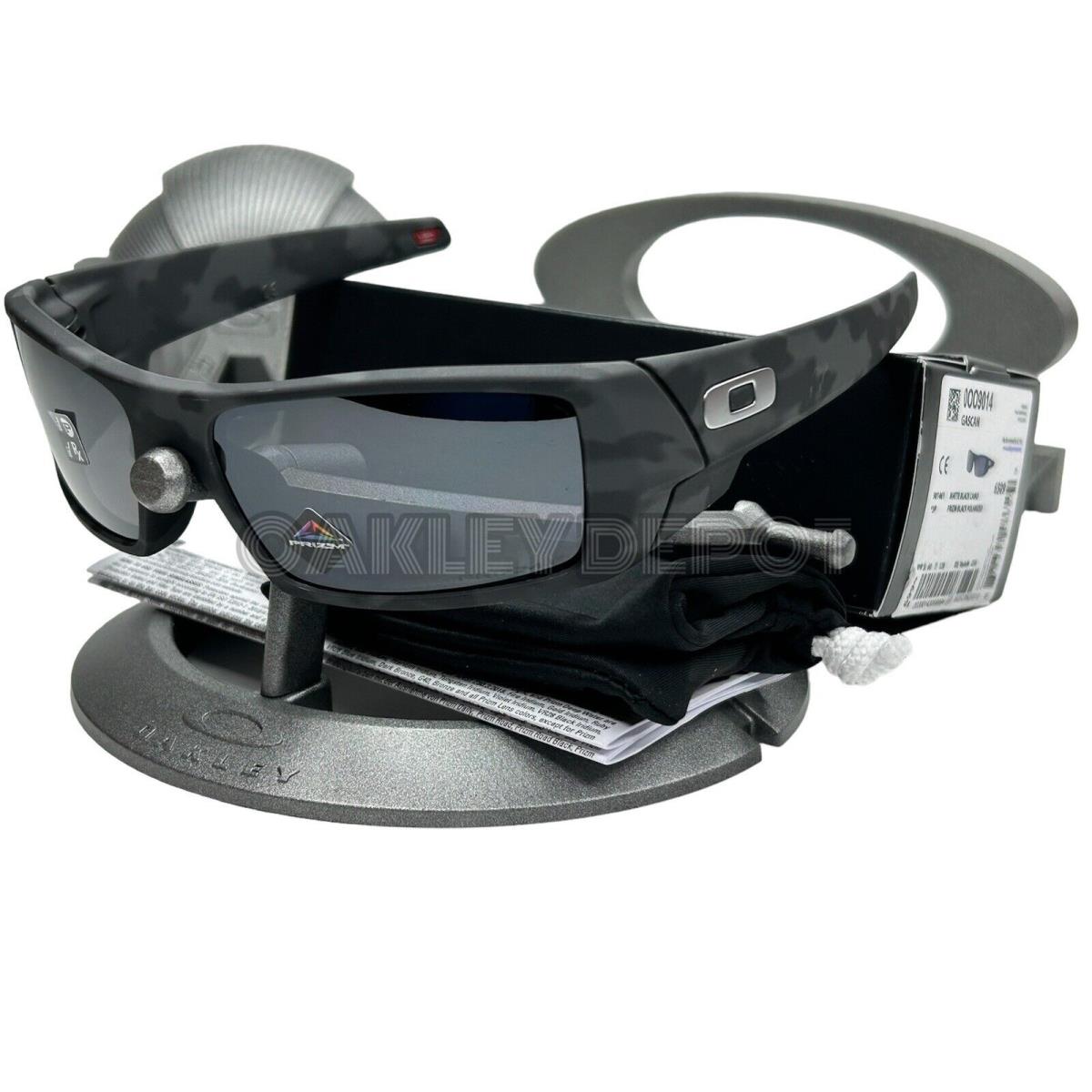 Oakley Gascan 09014 Matte Black CAM0/PRIZM Black Polarized Sunglasses 127 - Frame: MATTE BLACK CAMO, Lens: PRIZM BLACK