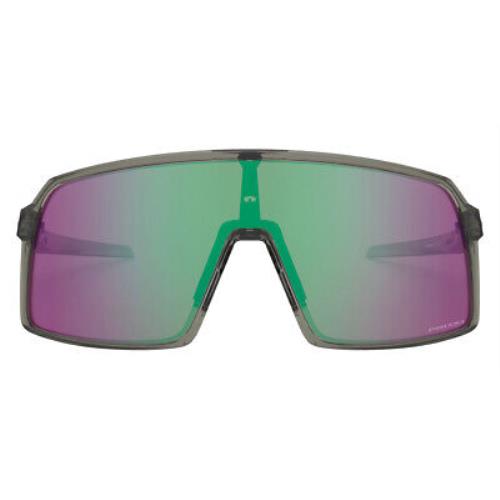 Oakley OO9406 Sunglasses Men Gray Rectangle 37mm - Frame: Gray, Lens: Green, Model: Grey Ink