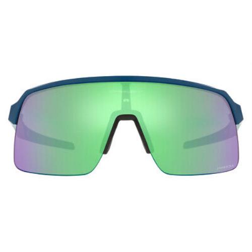 Oakley Sutro Lite OO9463 Men Sunglasses Rectangle 139mm - Matte Poseidon Gloss Splatter / Prizm Road Jade Frame, Prizm Road Jade Lens