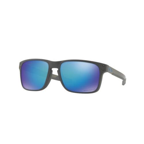 Oakley Holbrook Mix Grey Prizm Sapphire Polarized 57mm Sunglasses OO9384 10 57 - Frame: Grey, Lens: