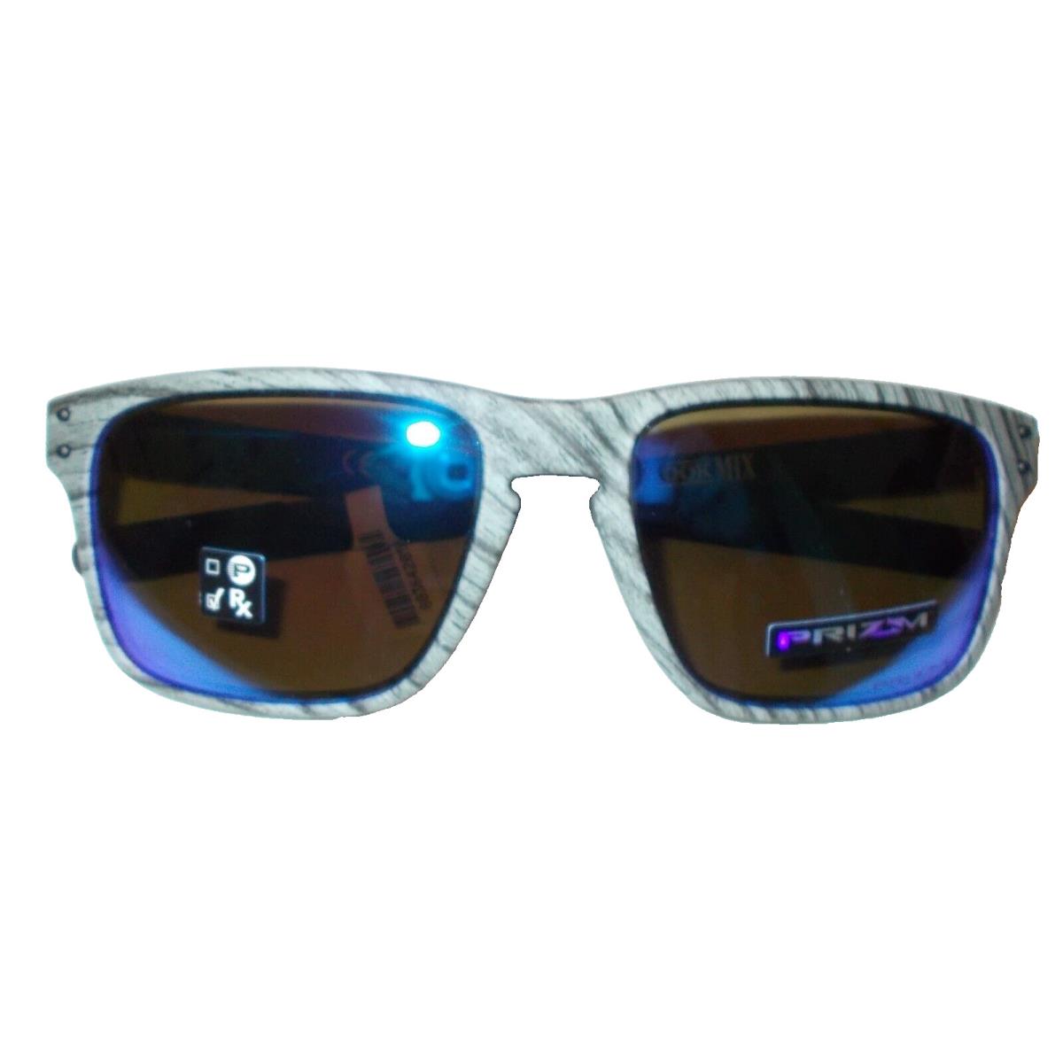 Oakley Holbrook Mix Men`s Sunglasses Frostwood Frame Prizm Sapphire Iridium