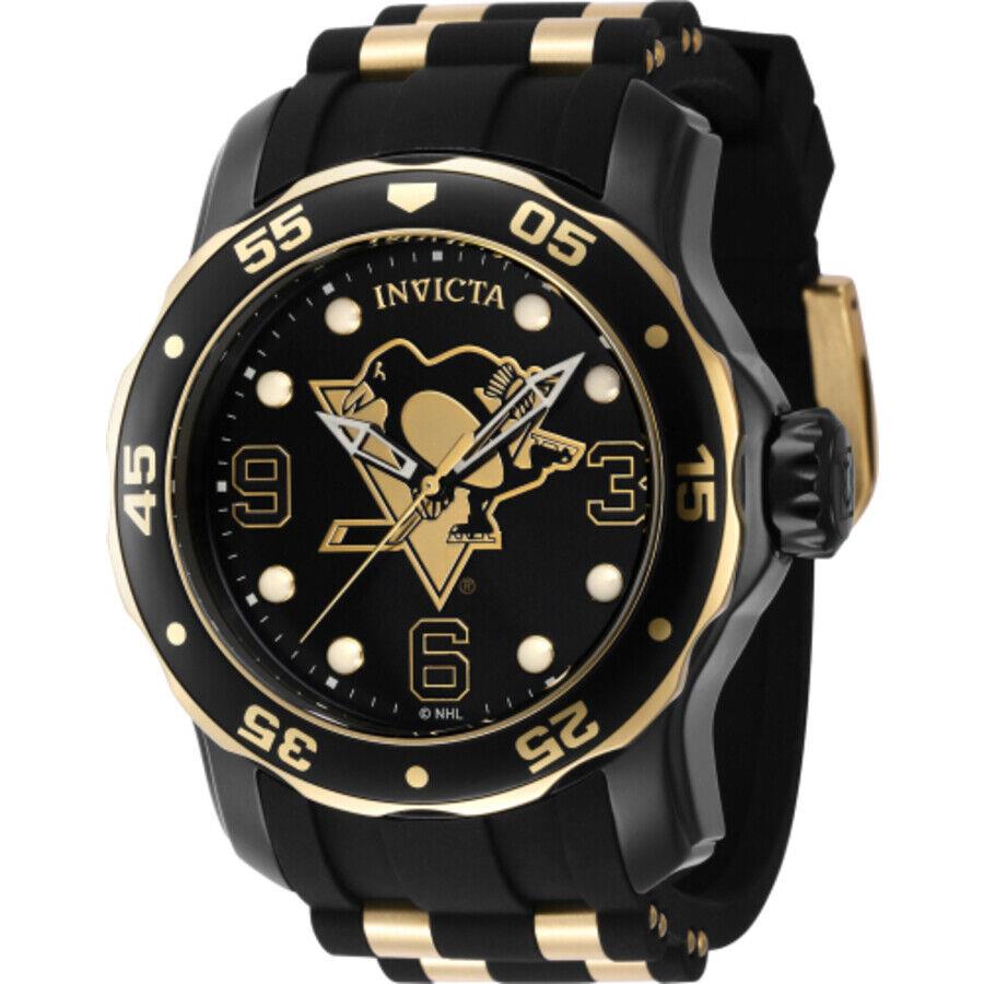 Invicta Nhl Pittsburgh Penguins Quartz Men`s Watch 42322