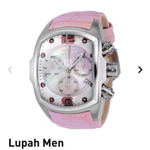 Invicta - Lupah - Revolution Limited Ed Chronograph - Pink Leather - Mens Watch