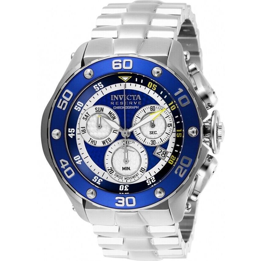 Invicta Reserve Chronograph Blue Dial Men`s 52mm Watch 26567