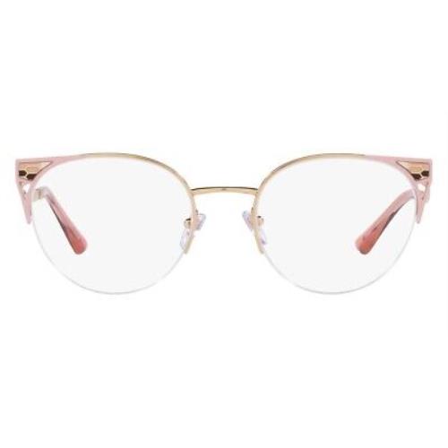Bvlgari BV2243 Eyeglasses Women Wayfarer Pink Gold/pink 53mm
