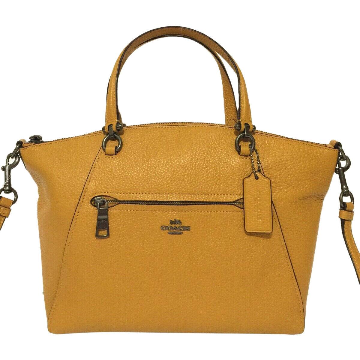 Coach Pebble Leather Prairie Satchel Handbag Crossbody Bag Womens Style: F79997