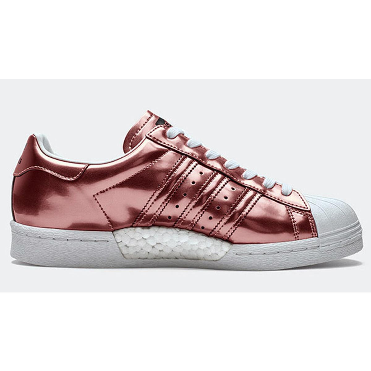 Adidas Originals Superstar Boost Women s Shoes BB2270 Copper Metallic Size 7.5