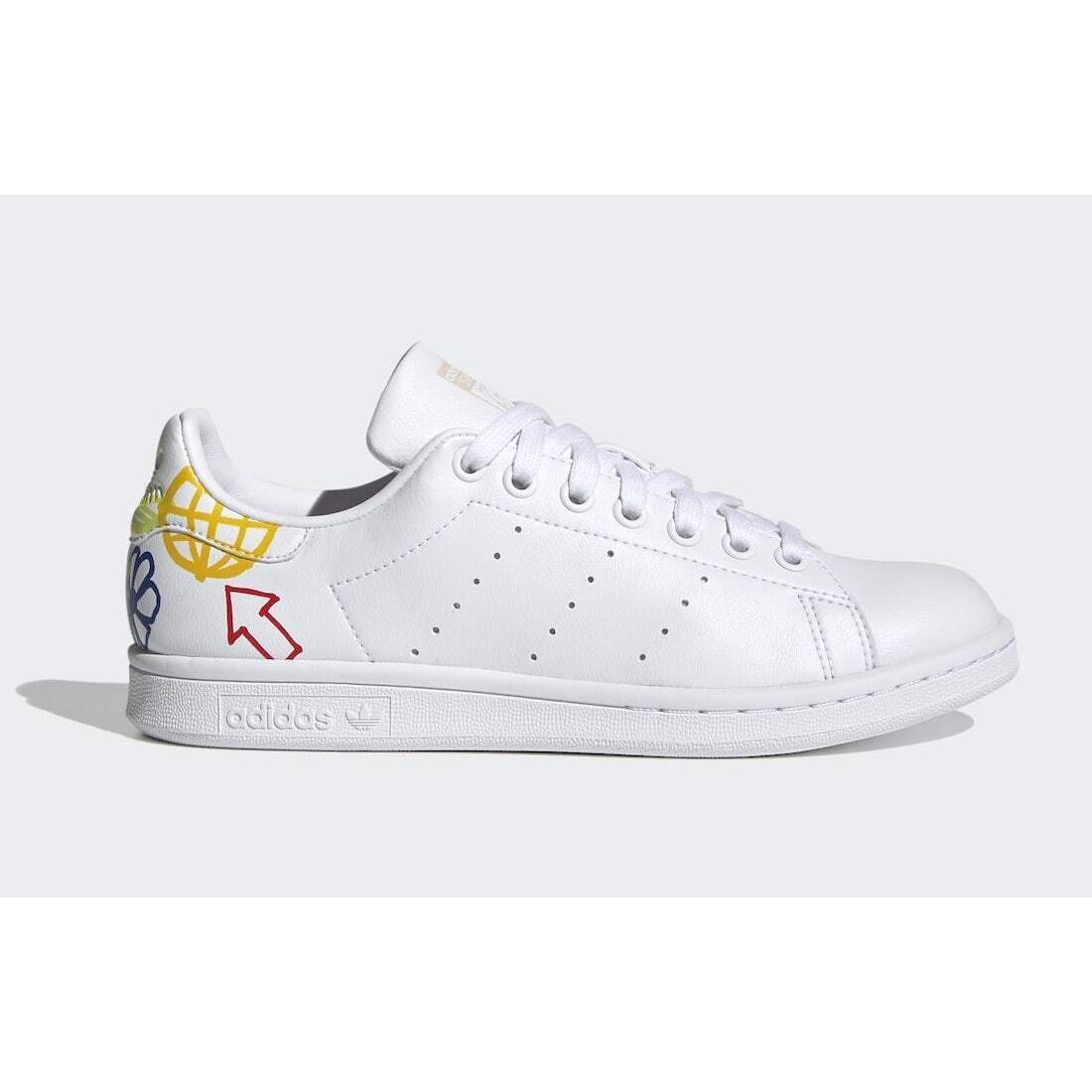 Adidas shoes STAN SMITH - WHITE/MULTICOLOR 3