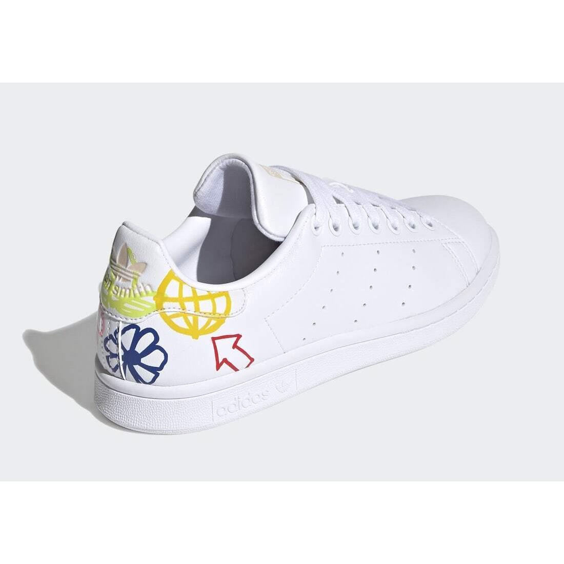 Adidas shoes STAN SMITH - WHITE/MULTICOLOR 5