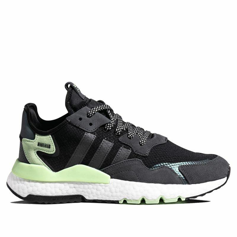 Adidas shoes Nite Jogger - Black/Grey/Green/White 10