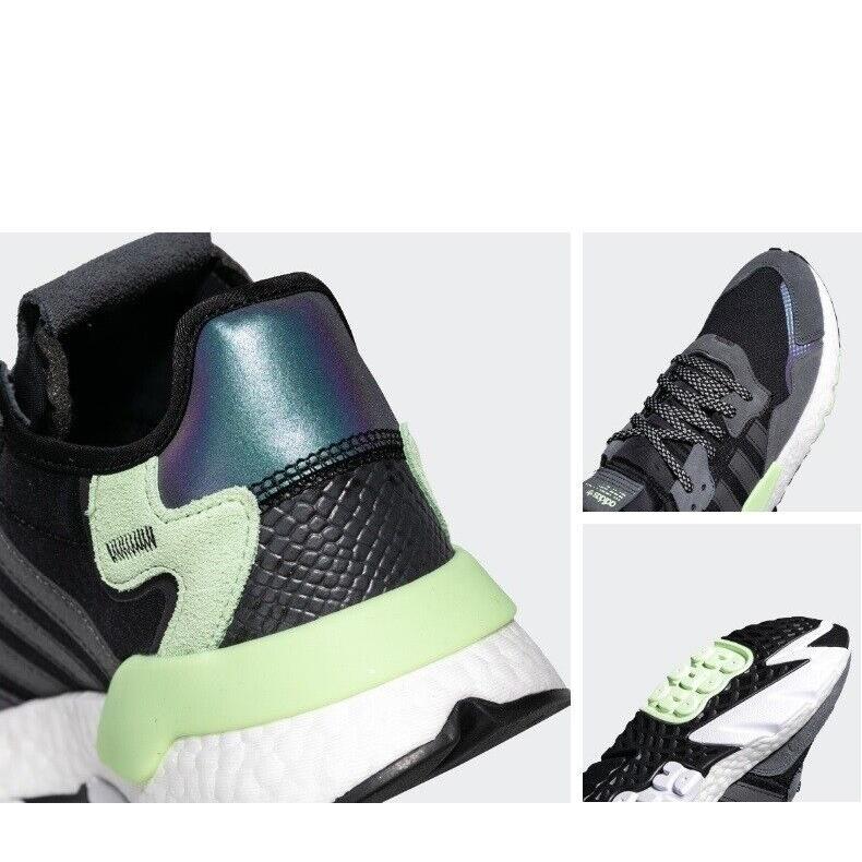 Adidas shoes Nite Jogger - Black/Grey/Green/White 5