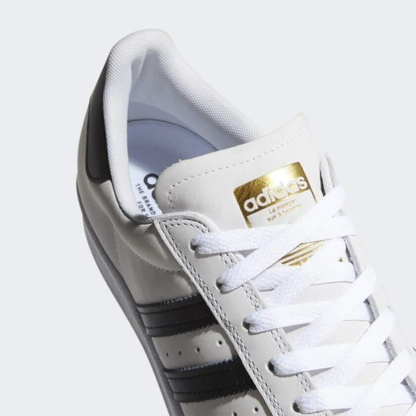 Adidas shoes SUPERSTAR ADV - WHITE/BLACK/GOLD 9