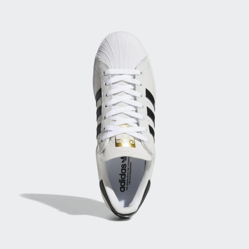 Adidas shoes SUPERSTAR ADV - WHITE/BLACK/GOLD 5