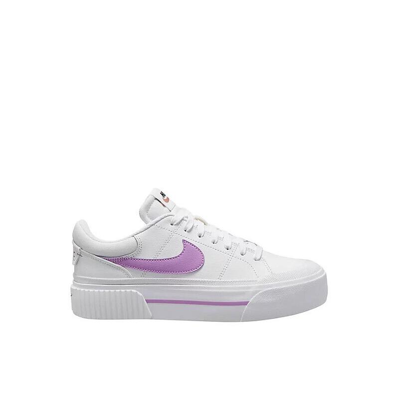 Nike Women`s Court Legacy Lift Women Casual Platform Shoes Sneaker Purple
