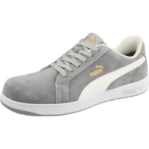 Puma Safety Men`s Iconic Suede Low SD Work Shoes Composite Toe Slip Resistant G