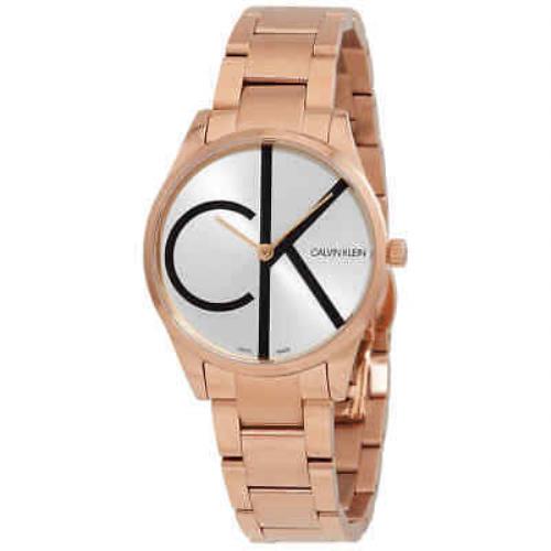Calvin Klein Quartz Silver Dial Ladies Watch K4N23X46