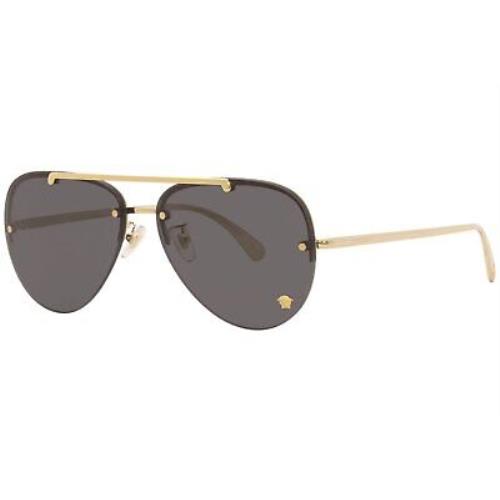 Versace VE2231 100287 Gold/dark Grey Sunglasses