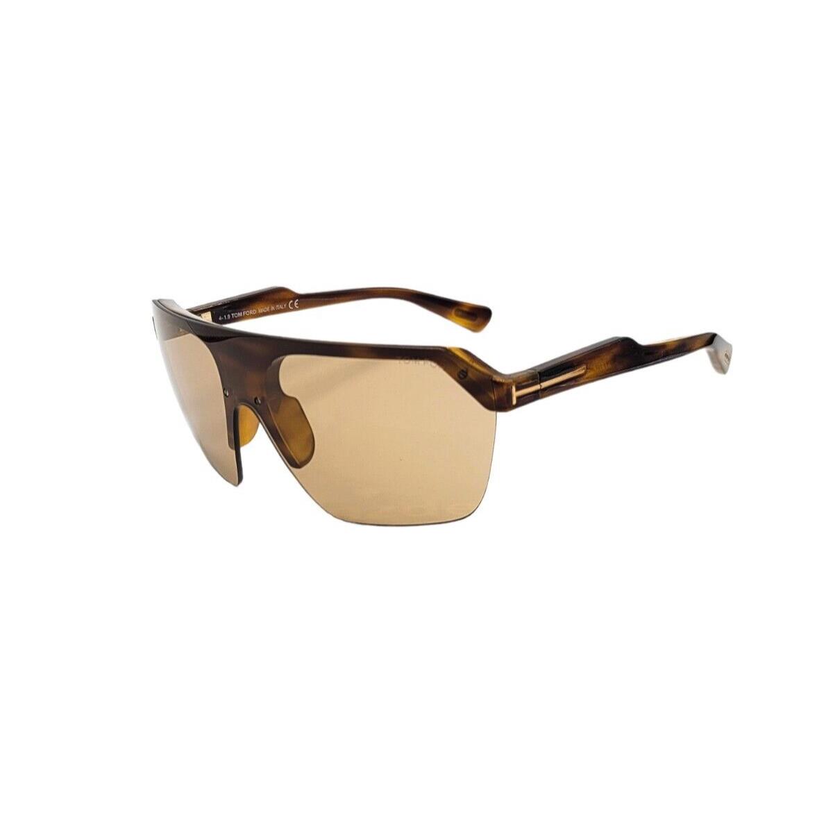 Tom Ford TF 0797 Razor Sunglasses 55E Havana / Brown Lenses