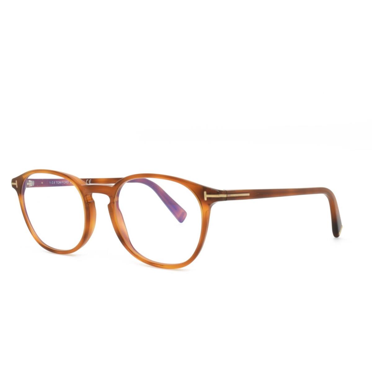 Tom Ford 5583-B 053 Havana Eyeglasses 52-20-145 Blue Light Lenses