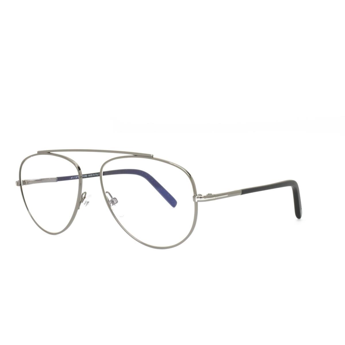 Tom Ford 5622-B 008 Black Gunmetal Eyeglasses 57-15-145 Blue Light Lenses