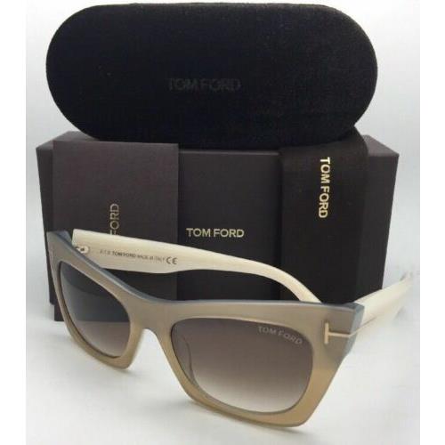 Tom Ford Sunglasses Kasia TF 459 38F 55-19 Bronze Pearl Frame W/brown Fade  - Tom Ford sunglasses - 011386578236 | Fash Brands