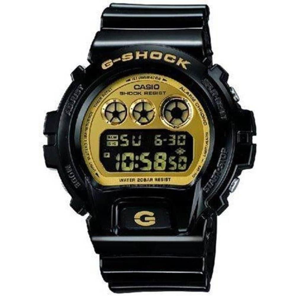 Casio G-shock Digital Display Gold Dial Resin Strap Men`s Watch DW-6900CB-1DS