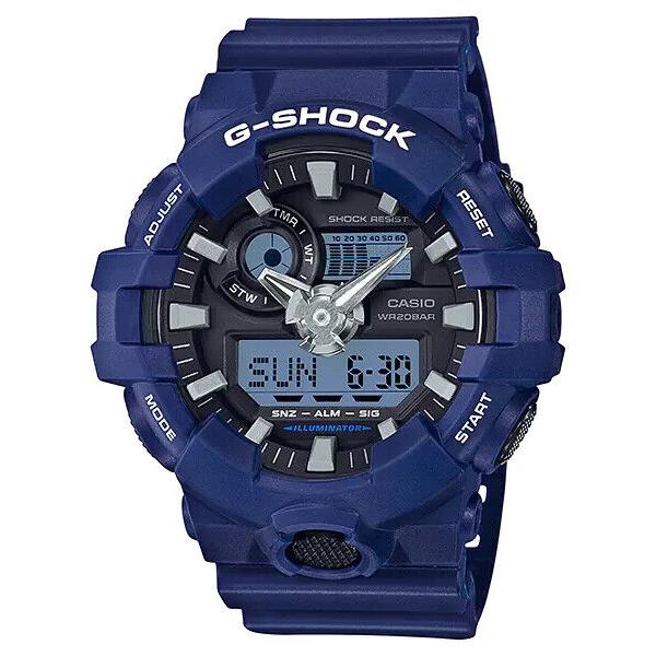 Casio G-shock Analog-digi Illuminator Blue Men`s Watch GA-700-2ACR