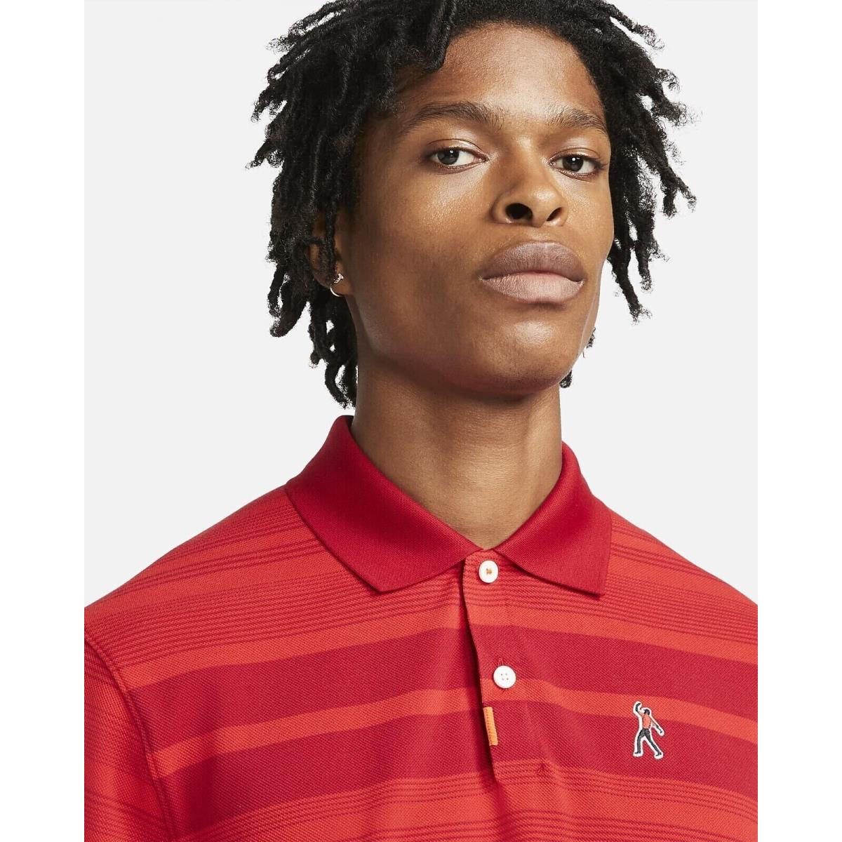 Nike clothing Performance Polo Shirt - University Red & Dark Red 4