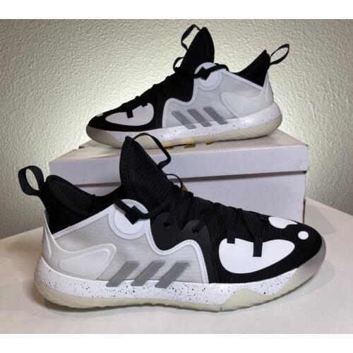 Adidas shoes Harden Stepback - Oreo - Black White 2