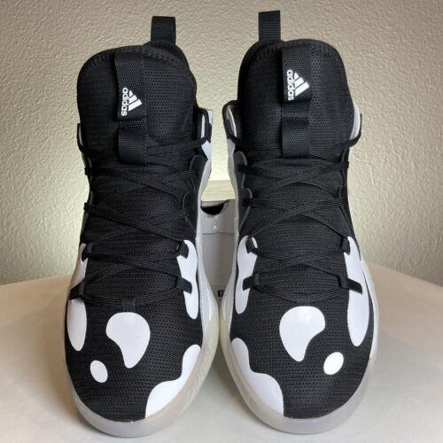 Adidas shoes Harden Stepback - Oreo - Black White 5