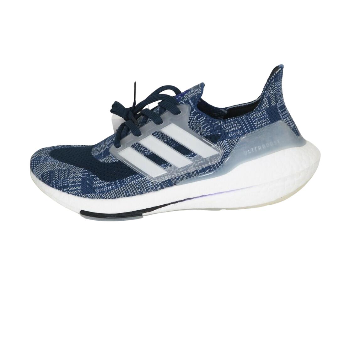 Adidas Men`s Athletic Ultraboost 21 Shoes Primeblue Blue Sashiko Sz 8