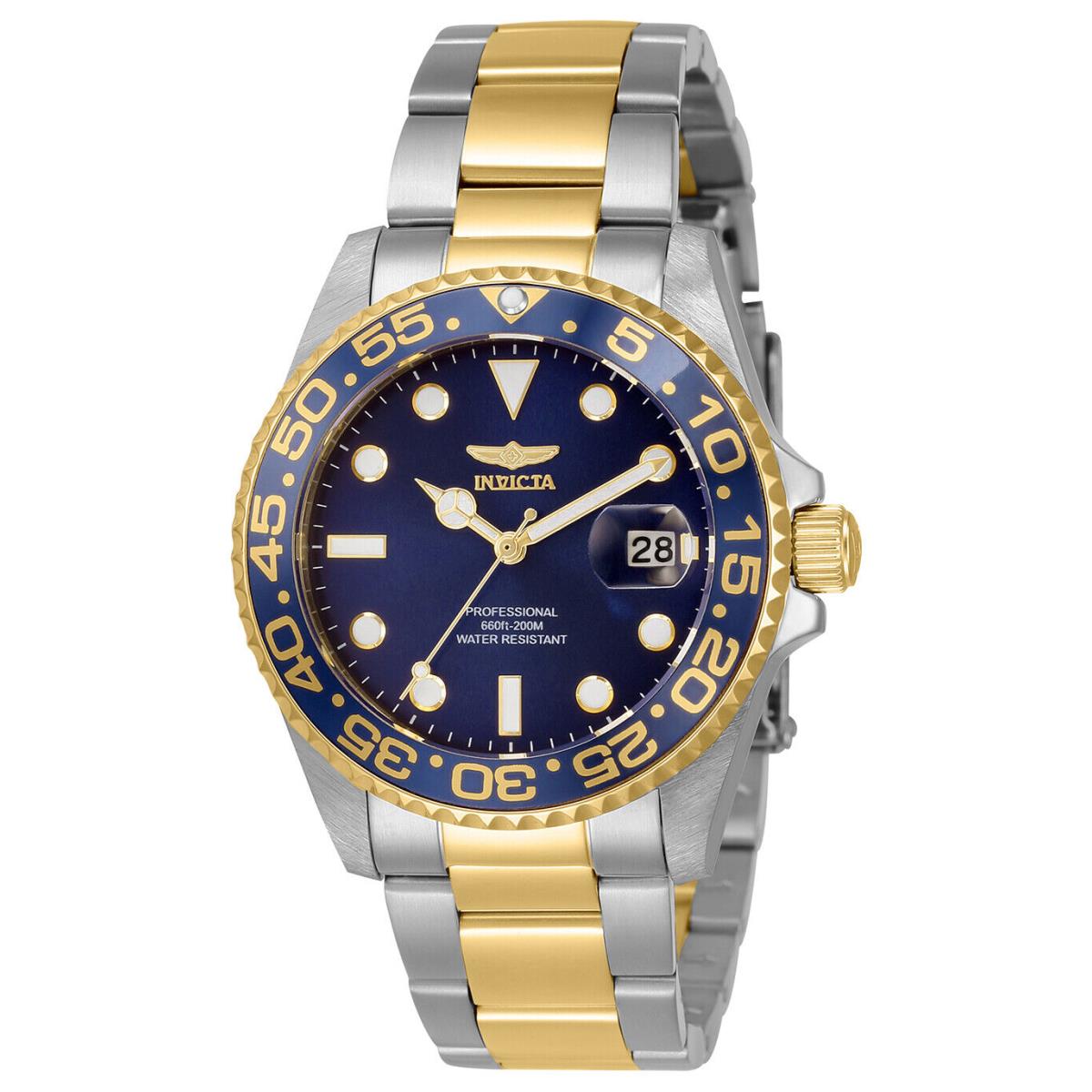 Invicta 33260 Pro Diver Blue Dial Two Tone Stainless Steel Unisex Watch