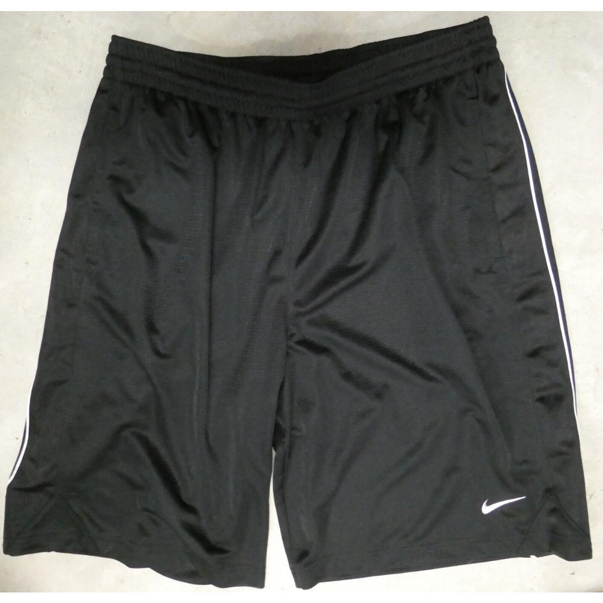 2 Nike Long Shorts XL Blue Black Stretch Tag
