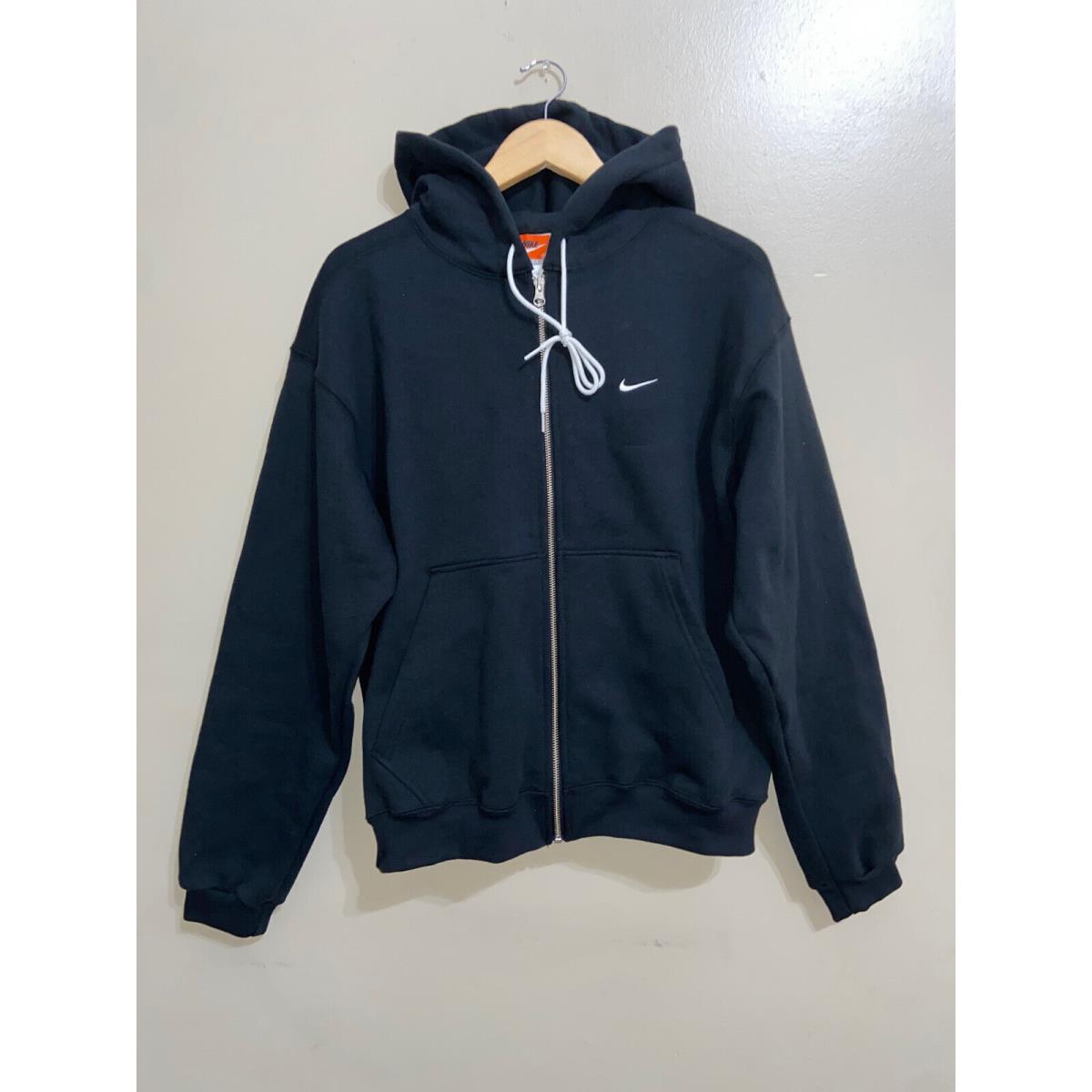 Men Nike Lab Full-zip Solo Swoosh Vintage Hoodie Made In Usa Size M DH5042-010