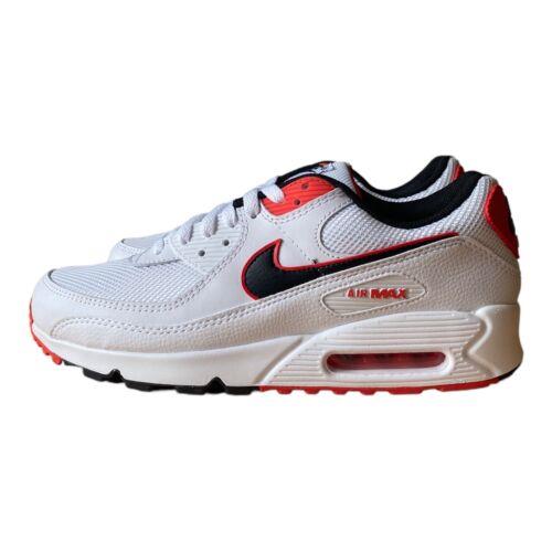 Nike Air Max 90 `blood Orange` White Black Shoes DO8903-100 - Men`s Size 10.5