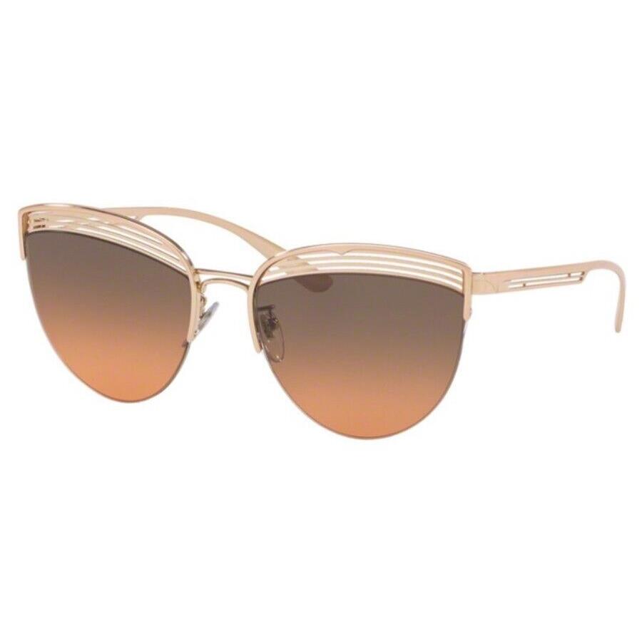 Bvlgari Sunglasses BV6118 201418 Rose Gold/brown Lens 58mm