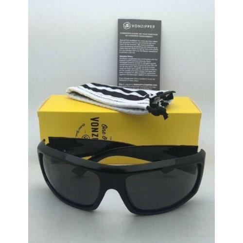 VonZipper sunglasses CLUTCH - Black Shiny Frame, Grey Lens 8