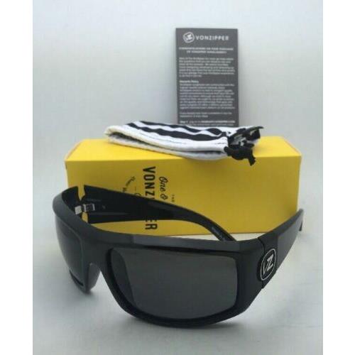 VonZipper sunglasses CLUTCH - Black Shiny Frame, Grey Lens 9